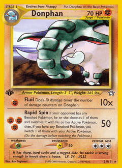 Donphan Neo Genesis card