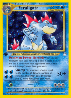 Feraligatr Neo Genesis card