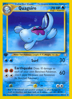 Quagsire Neo Genesis card