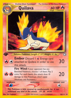 Quilava Neo Genesis card