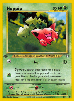 Hoppip Neo Genesis card