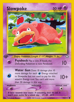 Slowpoke Neo Genesis card