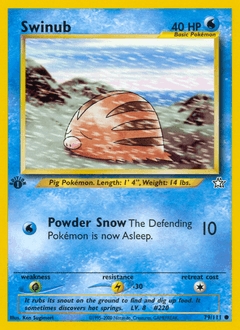 Swinub Neo Genesis card