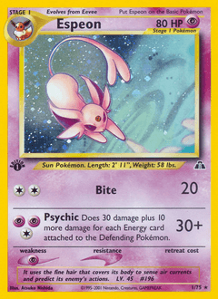 Espeon ★ Neo Discovery card