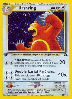 Ursaring Neo Discovery card