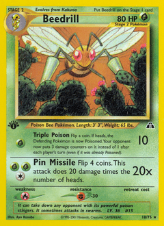 Beedrill Neo Discovery card