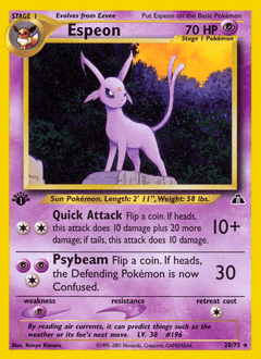 Espeon ★ Neo Discovery card