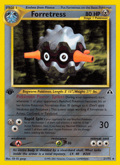 Forretress Neo Discovery card