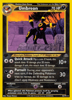Umbreon Neo Discovery card
