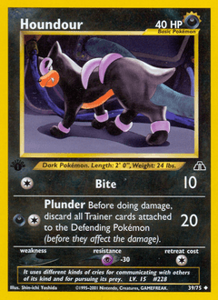 Houndour Neo Discovery card