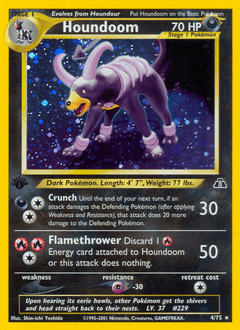 Houndoom Neo Discovery card
