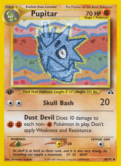 Pupitar Neo Discovery card