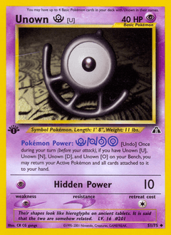 2001 Neo Discovery Unown [U] #51