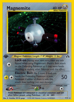 Magnemite Neo Discovery card