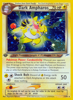 Dark Ampharos Neo Destiny card