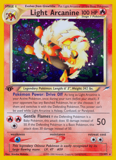 2002 Neo Destiny Light Arcanine #12
