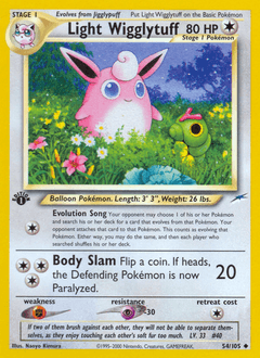 2002 Neo Destiny Light Wigglytuff #54