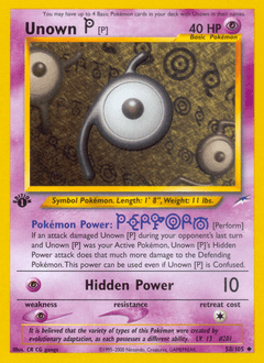 2002 Neo Destiny Unown [P] #58