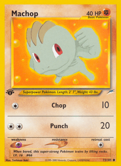 Machop Neo Destiny card