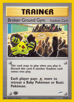 2002 Neo Destiny Broken Ground Gym #92