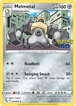 Melmetal Pokémon GO card