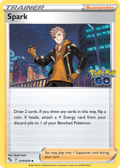 Spark Pokémon GO card