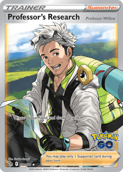 Professor's Research Pokémon GO card