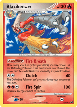 Blaziken Platinum card