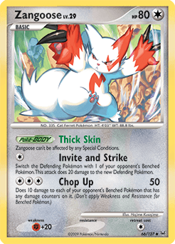 Zangoose Platinum card