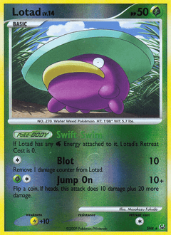 Lotad Platinum card