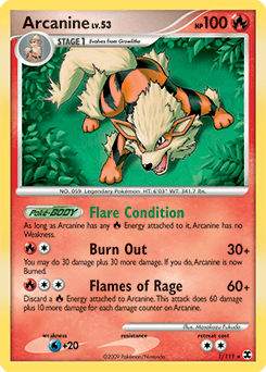 Arcanine Rising Rivals card
