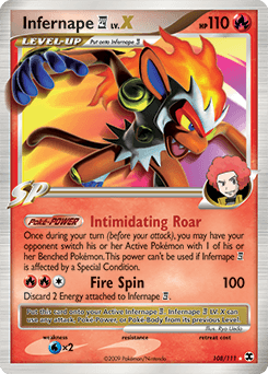 Infernape E4 LV.X Rising Rivals card