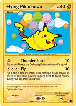 Flying Pikachu Rising Rivals card