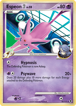 2009 Rising Rivals Espeon E4 #18