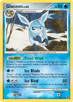 Glaceon Rising Rivals card