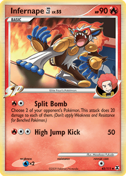 2009 Rising Rivals Infernape E4 #43