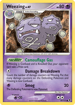 2009 Rising Rivals Weezing #87