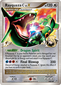 Rayquaza C LV.X Supreme Victors card
