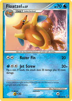 Floatzel Supreme Victors card
