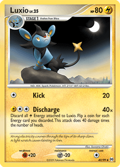 Luxio Arceus card