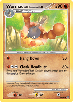 Wormadam Sandy Cloak Arceus card
