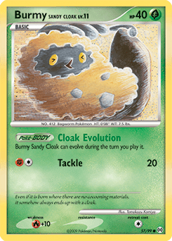Burmy Sandy Cloak Arceus card