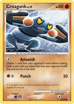 Croagunk Arceus card