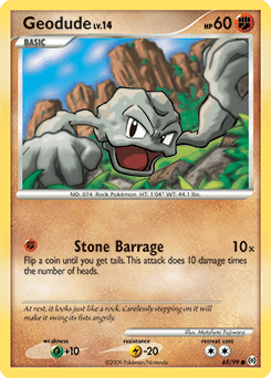 Geodude Arceus card