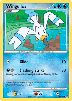 2009 Arceus Wingull #80