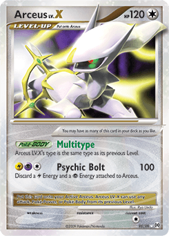 2009 Arceus Arceus LV.X #96