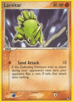 Larvitar POP Series 1 card
