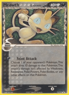 Meowth POP Series 5 card