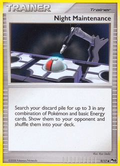 Night Maintenance POP Series 8 card