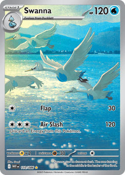 Swanna White Flare card